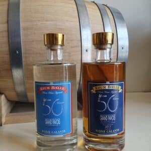 DUO RHUM VIEUX ET BLANC BIELLE 70 CL 50 ANS GRAND PAVOIS