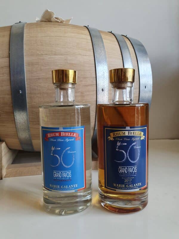 DUO RHUM VIEUX ET BLANC BIELLE 70 CL 50 ANS GRAND PAVOIS
