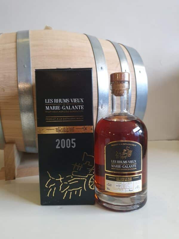 RHUM VIEUX RVMG / BIELLE 70 CL 57.1°  MILLESIME 2005 FUT 162