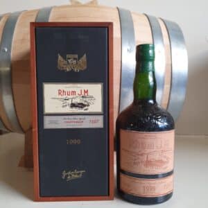 RHUM VIEUX JM 70 CL 42.6°MILLESIME 1999 ETIQUETTE CUIR 15 ANS