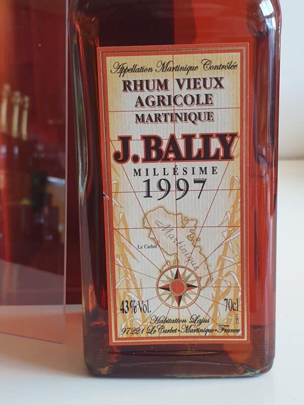 RHUM VIEUX BALLY 70 CL 43° MILLESIME 1997 – Image 2