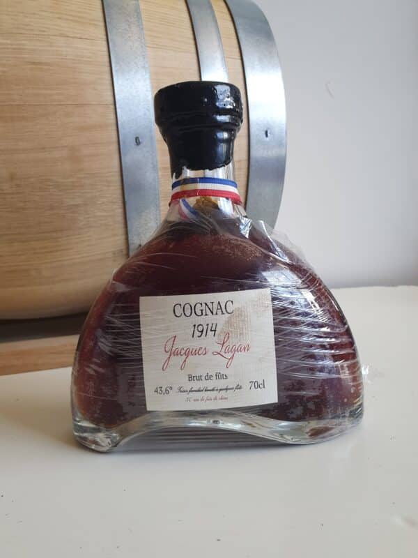 COGNAC LAJAN 70 cl 43.6° MILLESIME 1914 BRUT DE FUTS