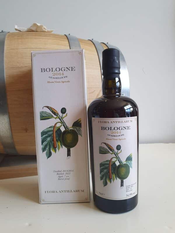 RHUM VIEUX BOLOGNE 70 CL 54.9° MILLESIME 2014 FLORA ANTILLARUM