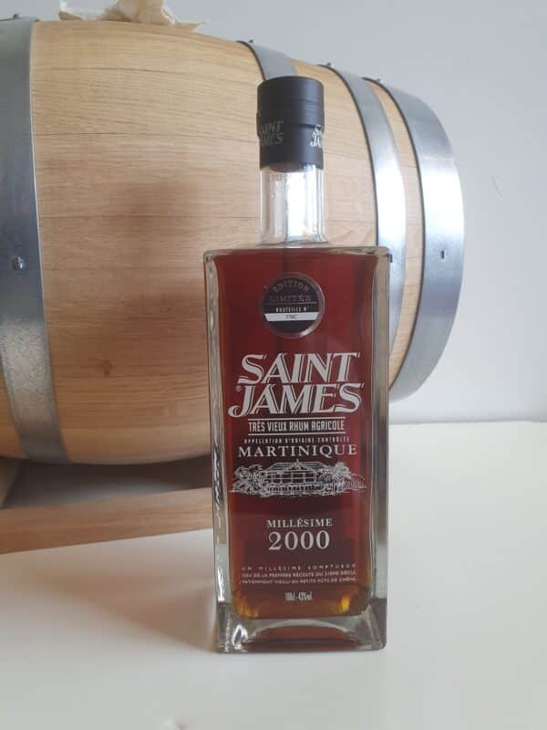 RHUM VIEUX ST JAMES 1 L 43° MILLESIME 2000