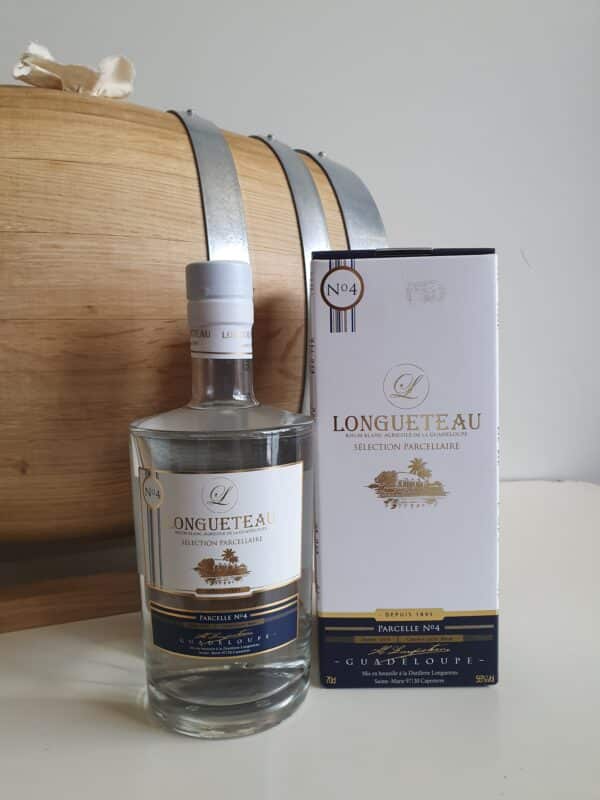 RHUM BLANC LONGUETEAU 70 CL 55° MILLESIME 2019 PARCELLAIRE N° 4