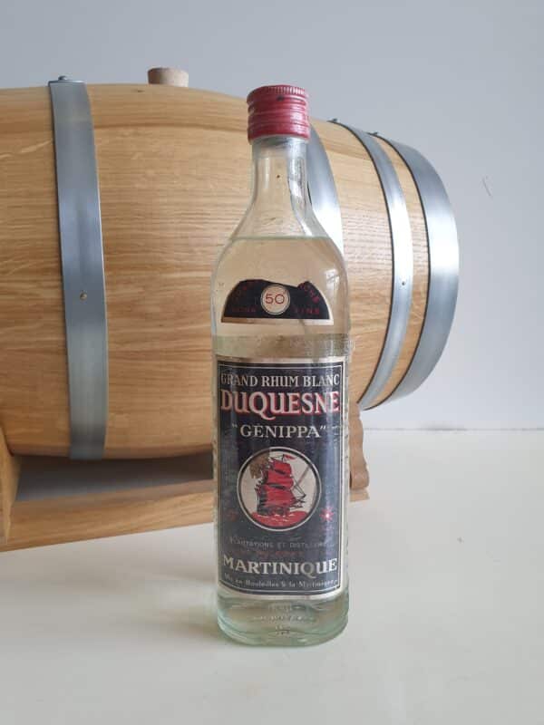 RHUM BLANC DUQUESNE 70 CL 50° "GENIPPA" CIRCA 1965