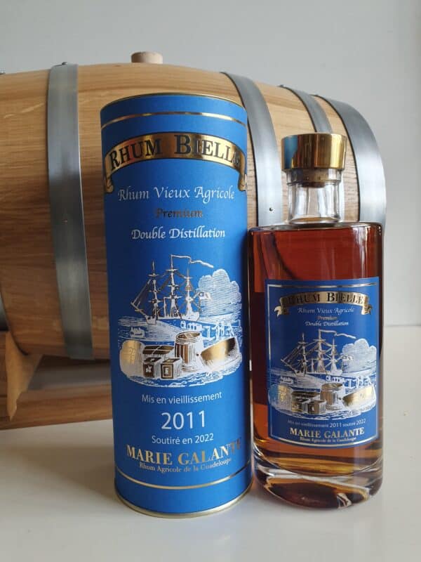 RHUM VIEUX BIELLE 70 CL 45° DOUBLE DISTILLATION  MILLESIME 2011