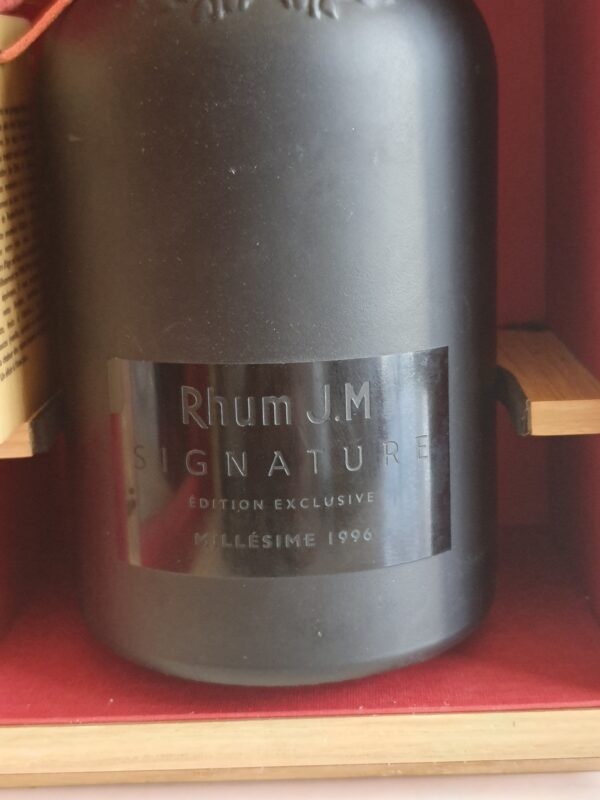 RHUM VIEUX JM 70 CL 41.4° CUVEE SIGNATURE 1996 22 ANS – Image 2