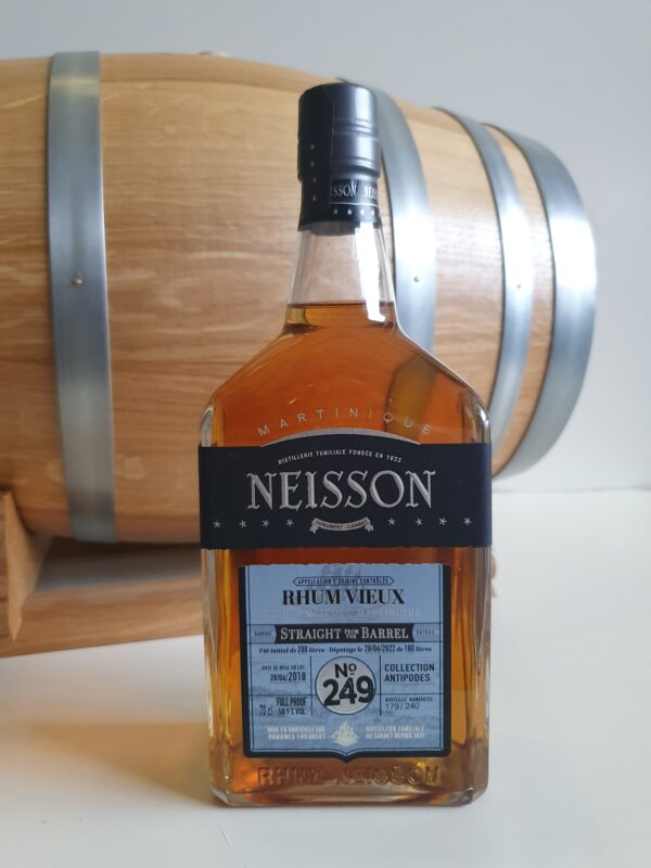 RHUM VIEUX NEISSON 70 CL 58.1° STRAIGHT FROM the BARREL N° 249
