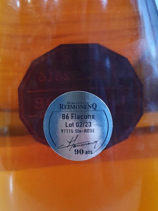 RHUM VIEUX REIMONENQ 70 CL 54° CUVEE JR LA LEGENDE 2016 – Image 3