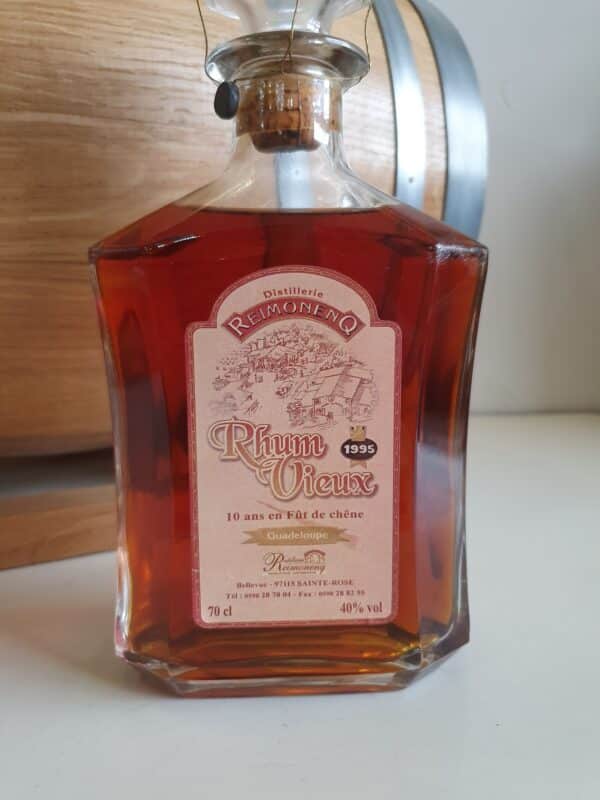 RHUM VIEUX REIMONENQ 70 CL 40 ° CARAFE 1995 – Image 2