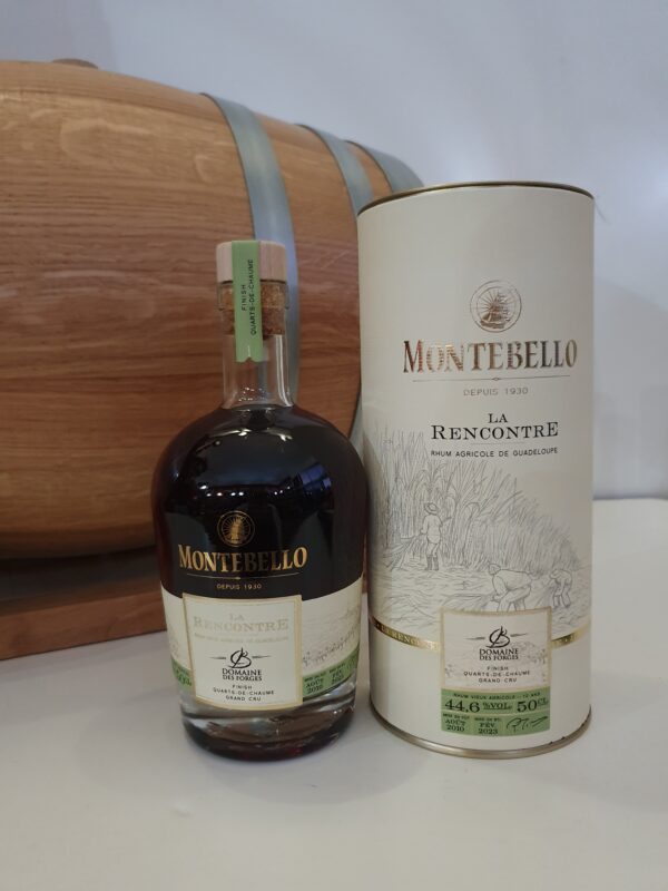 RHUM VIEUX MONTEBELLO 50 CL LA RENCONTRE FINISH QUARTS DE CHAUME 12 ANS