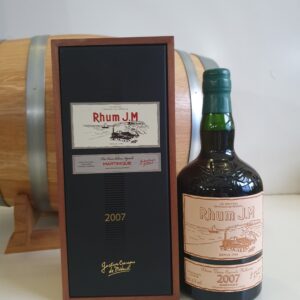 RHUM VIEUX JM 70 CL 43.5° MILLESIME 2007 15 ANS ETIQUETTE CUIR