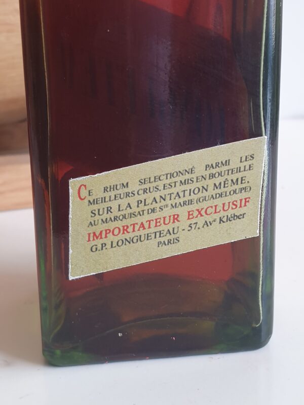 RHUM VIEUX LONGUETEAU 70 CL 49° MILLESIME 1940 – Image 2