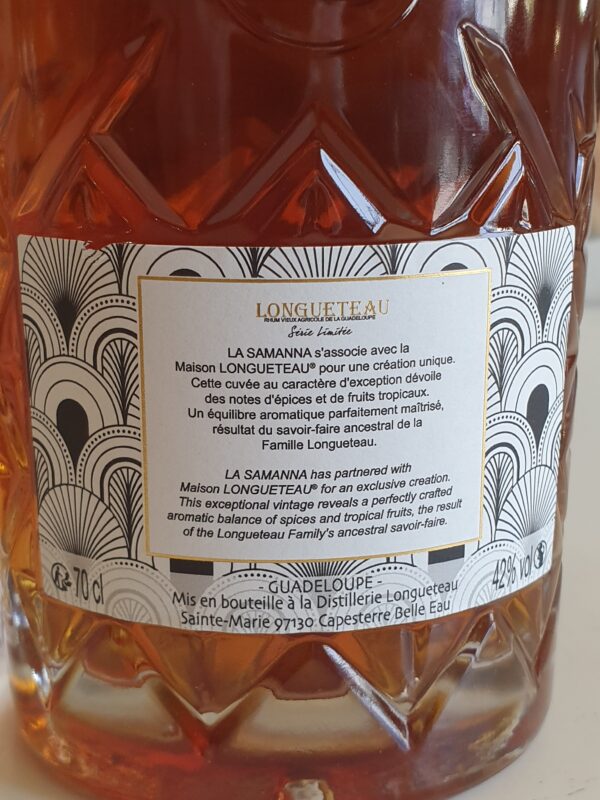 RHUM VIEUX LONGUETEAU 70 CL 42°  " LA SAMANNA " – Image 3