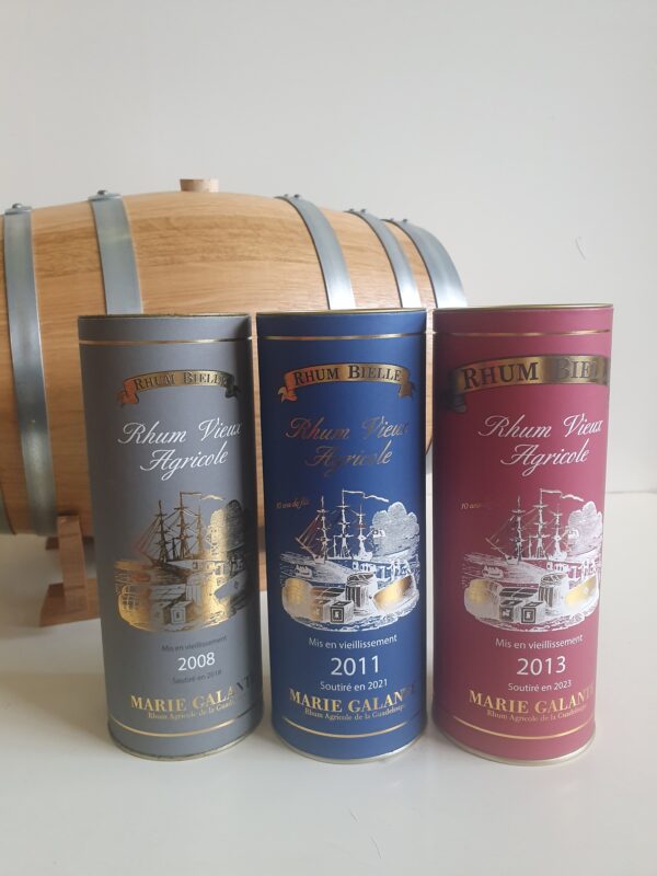RHUM VIEUX BIELLE 70 CL 45° MILLESIME 2008  2011  2013 – Image 2