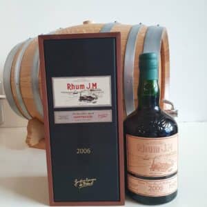 RHUM VIEUX JM 70 CL 41.5° MILLESIME 2006 15 ANS ETIQUETTE CUIR