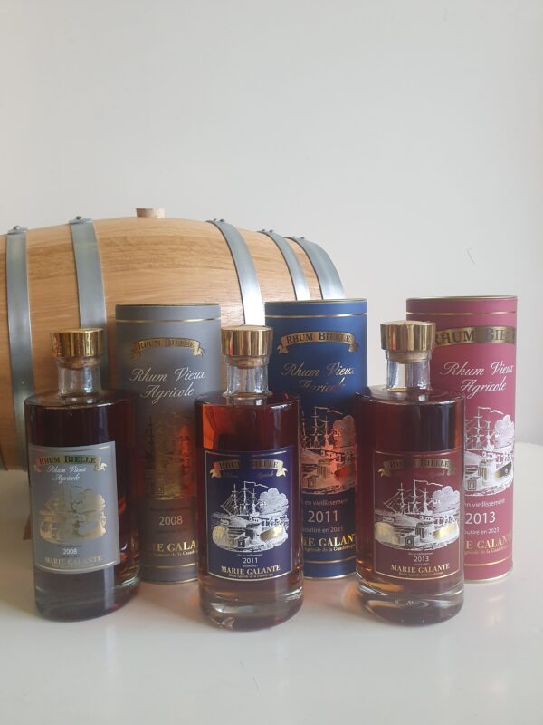 RHUM VIEUX BIELLE 70 CL 45° MILLESIME 2008  2011  2013