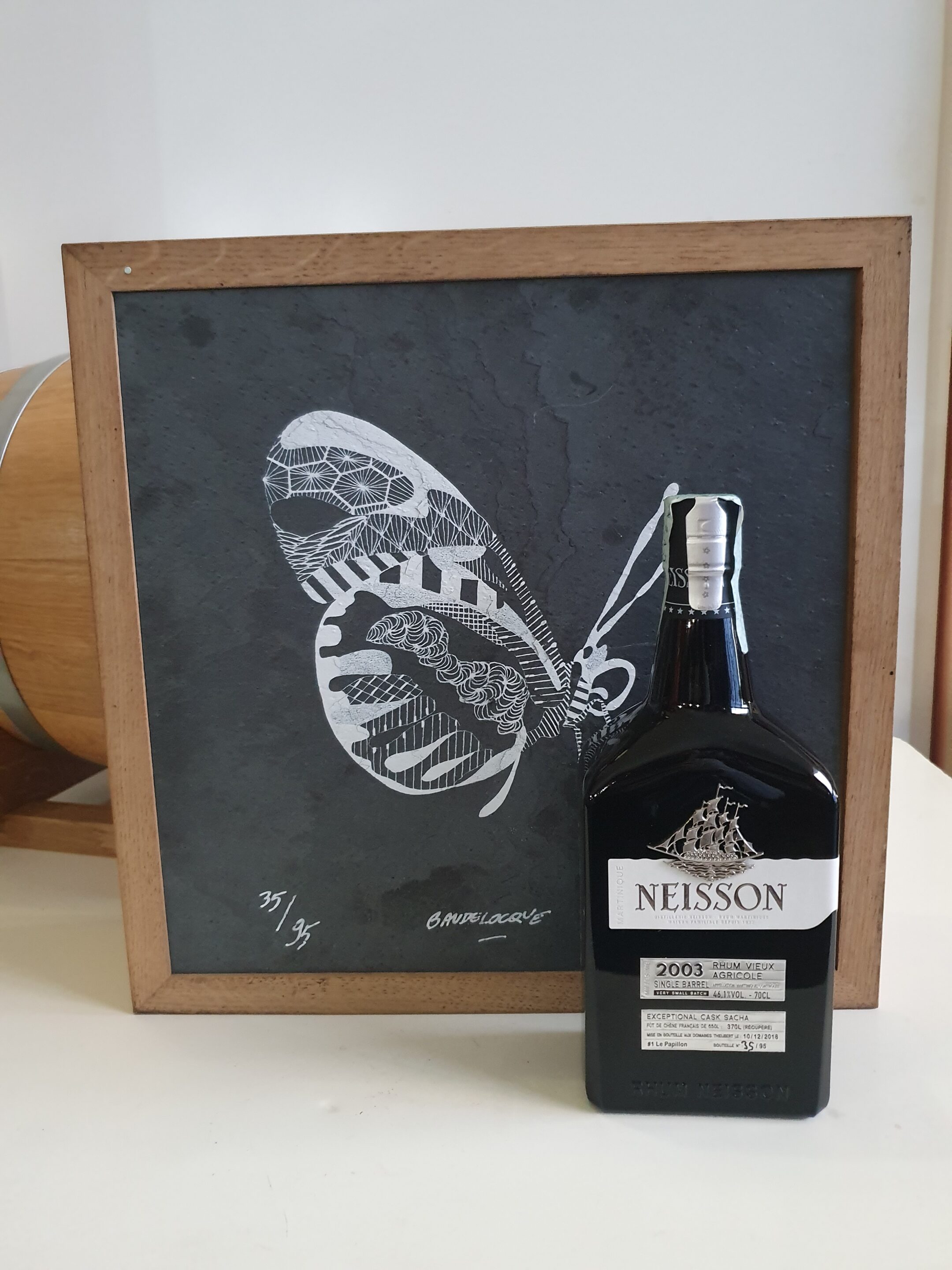 RHUM VIEUX NEISSON 70 CL 46.1° MILLESIME 2003 CUVEE SACHA PAPILLON