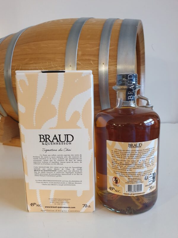 RHUM ESB DRAUD ET QUENNESSON 70 CL 49°  2022 SIGNATURE DU CHAI – Image 2