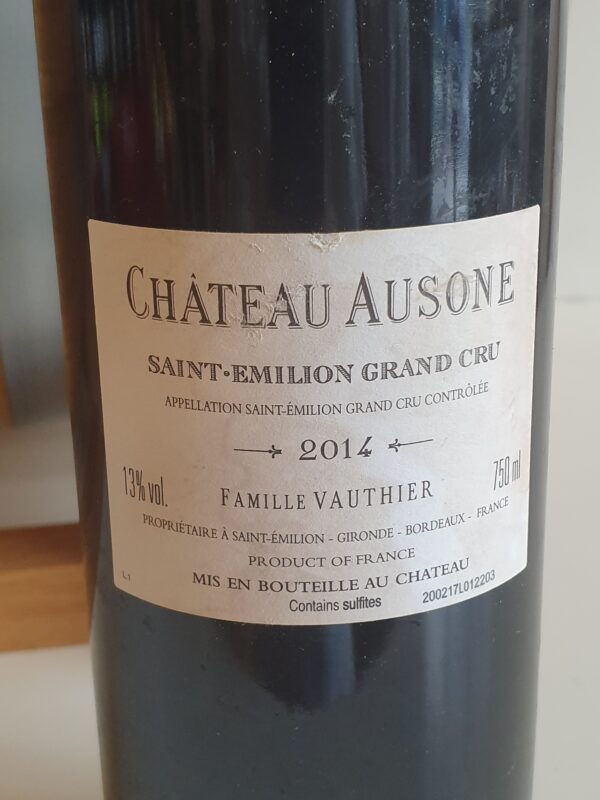 CHATEAU AUSONE 75 CL 13° MILLESIME 2014- 1ER GRAND CRU CLASSE A – Image 2