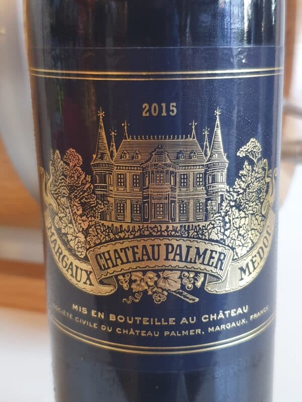 VIN CHATEAU PALMEUR 75 CL 13° MILLESIME 2015 3EME  CRU CLASSE MARGAUX – Image 2