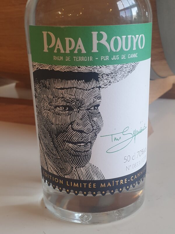 RHUM BLANC PAPA ROUYO 50 CL 70 ° CUVEE TIM SYNESIUS – Image 2