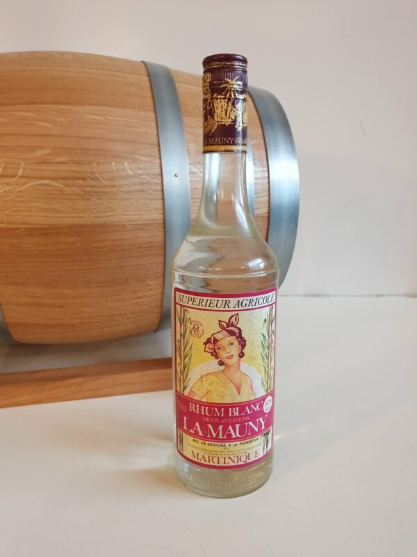 RHUM BLANC LA MAUNY 70 CL 50° CIRCA 1983