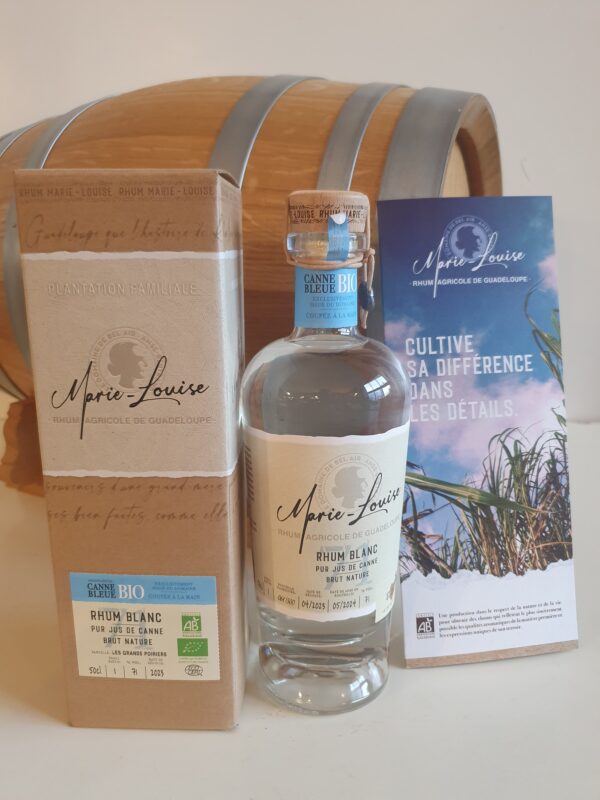 RHUM BLANC MARIE-LOUISE 50 CL 71° BRUT NATURE  BIO