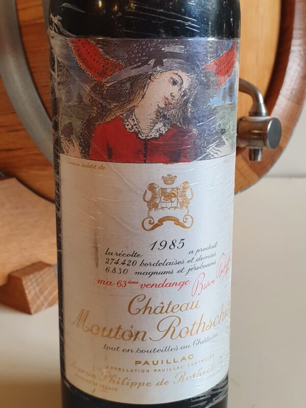 VIN MOUTON ROTHSCHILD 75 CL MILLESIME 1985 1ER GRAND CRU CLASSE PAUILLAC – Image 2