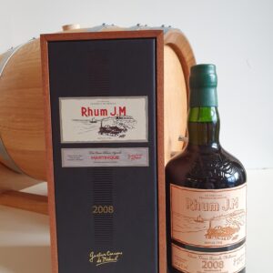 RHUM VIEUX JM 70 CL 42.4° MILLESIME 2008 ETIQUETTE CUIR