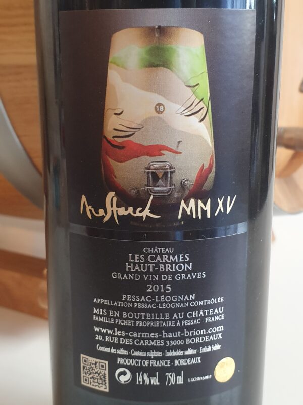 VIN CHATEAU LES CARMES HAUT-BRION 75 CL MILLESIME 2015 PESSAC-LEOGNAN – Image 2