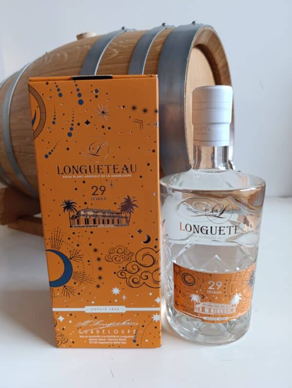 RHUM BLANC LONGUETEAU 70 CL 56° CUVEE DU 29 FEVRIER 2024