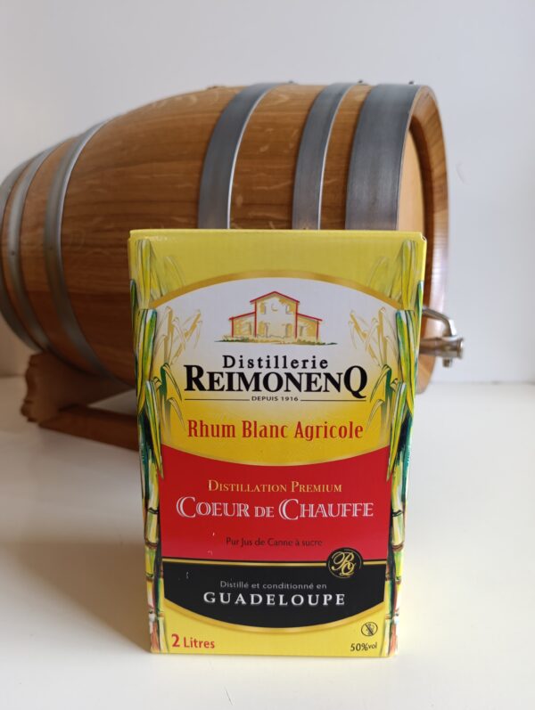 CUBI RHUM BLANC REIMONENQ 2 L 50° COEUR DE CHAUFFE