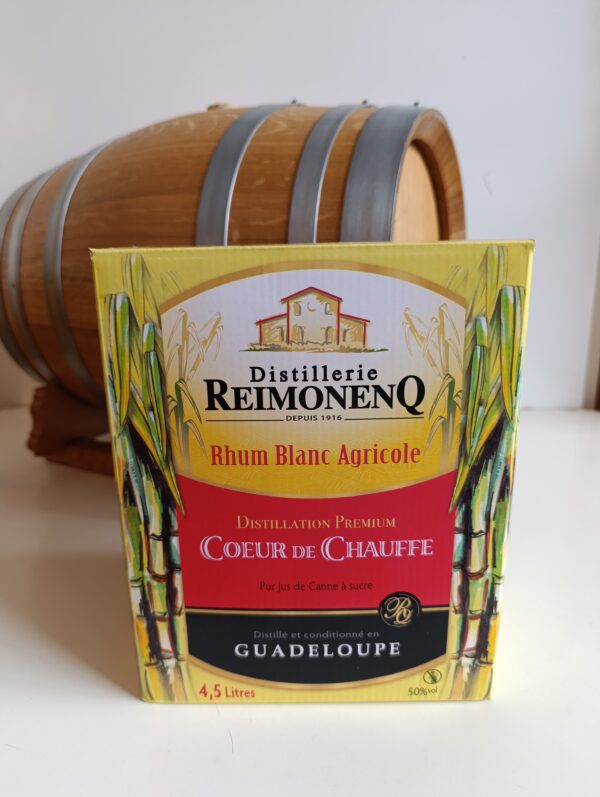CUBI RHUM BLANC REIMONENQ 4.5 L 50° COEUR DE CHAUFFE