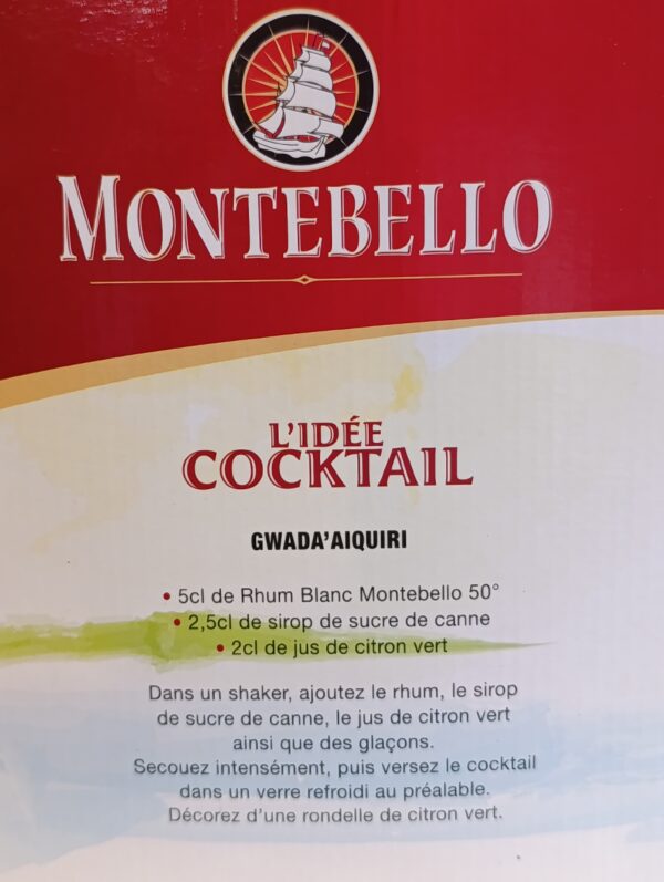 CUBI RHUM BLANC AGRICOLE MONTEBELLO 4.5 L 50° – Image 2