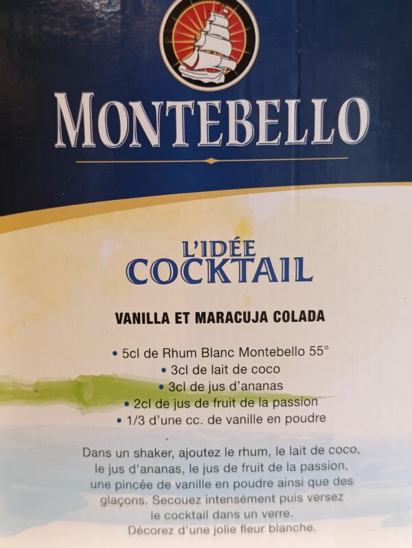 CUBI RHUM BLANC AGRICOLE MONTEBELLO 3 L 55° – Image 2