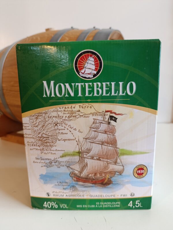 CUBI RHUM BLANC AGRICOLE MONTEBELLO 4.5 L 40°