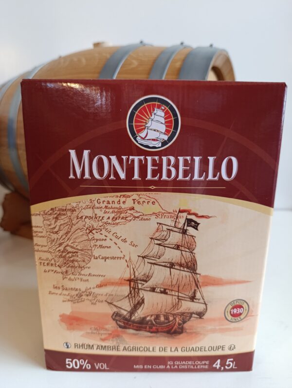 CUBI RHUM AGRICOLE AMBRE MONTEBELLO 4.5 L 50°