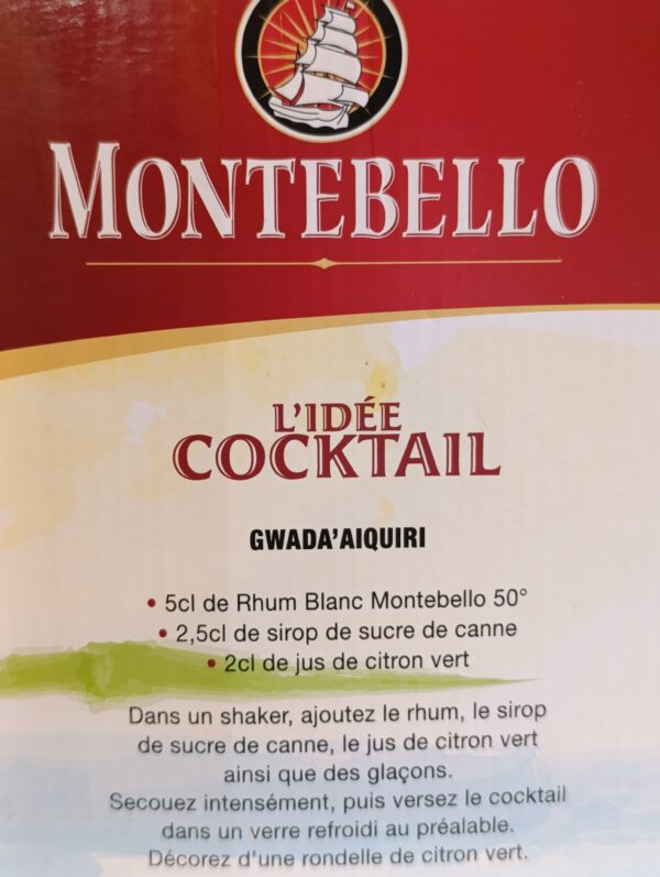 CUBI RHUM BLANC AGRICOLE MONTEBELLO 3 L 50° – Image 2