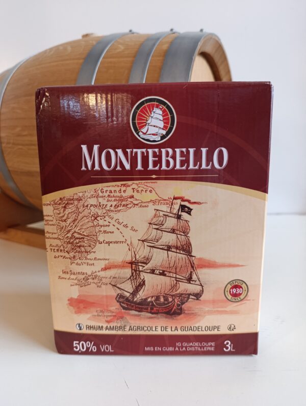 CUBI RHUM AGRICOLE AMBRE MONTEBELLO 3 L 50°
