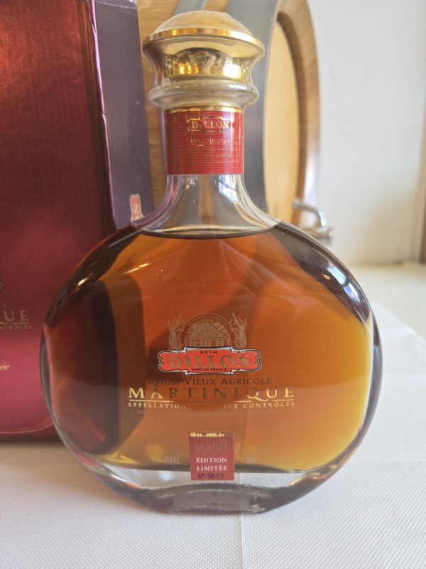 RHUM VIEUX DILLON 70 CL 43° MILLESIME 1998 - 14 ANS AGE – Image 2