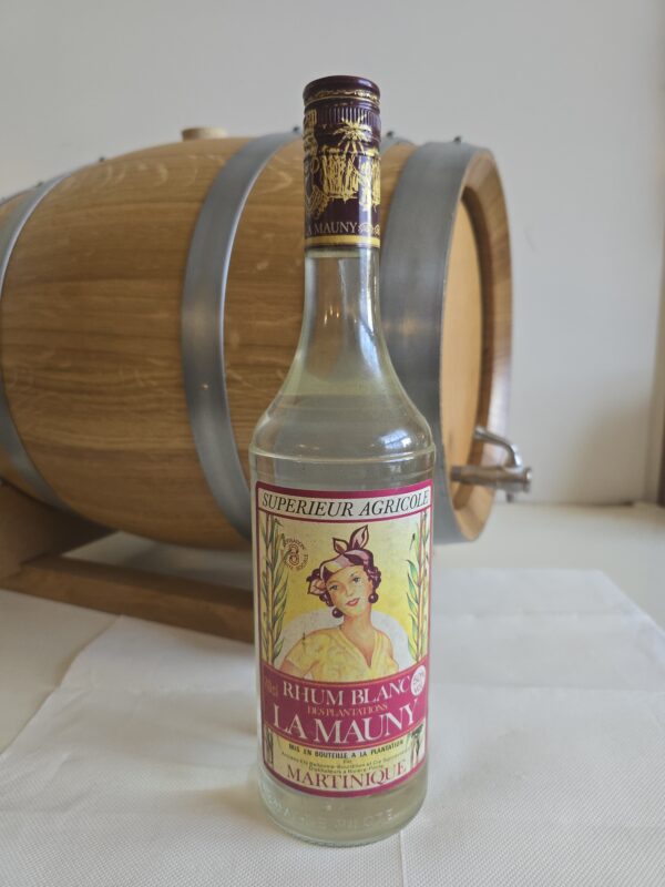 RHUM BLANC LA MAUNY 70 CL 50° CIRCA 1985