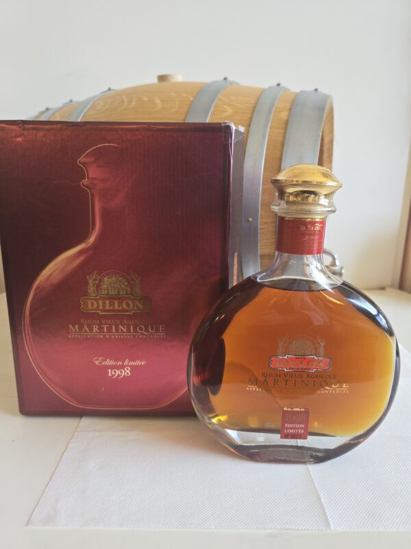 RHUM VIEUX DILLON 70 CL 43° MILLESIME 1998 - 14 ANS AGE