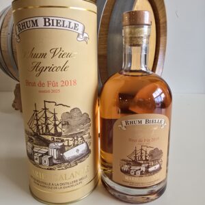 RHUM VIEUX BIELLE 70 CL 54.4° MILLESIME 2018 BRUT DE FUT