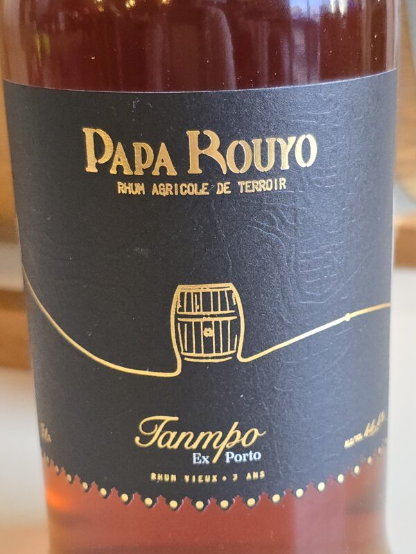 RHUM VIEUX PAPA ROUYO 70 CL 44.4° TANMPO EX PORTO MILLESIME 2021 – Image 3
