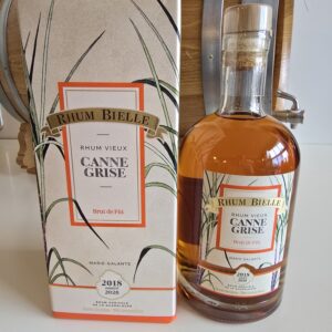 RHUM VIEUX BIELLE CANNE GRISE 50 CL 57.9° MILLESIME 2018 BRUT DE FUT
