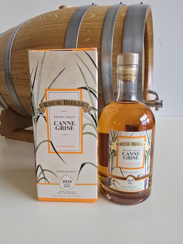 RHUM VIEUX BIELLE CANNE GRISE 50 CL 48°  MILLESIME 2018