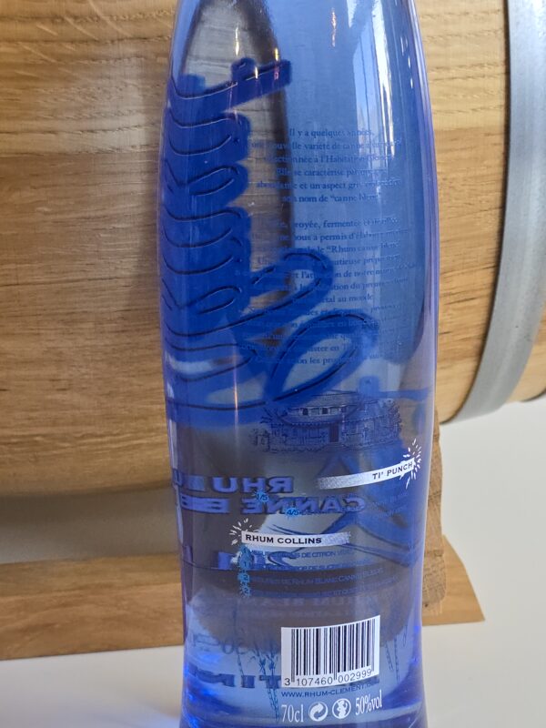 RHUM BLANC CLEMENT 70 CL 50° CANNE BLEUE 2011 – Image 3
