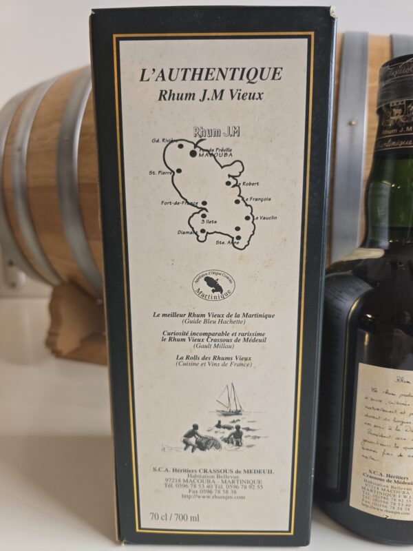 RHUM VIEUX JM 70 CL 49.1° MILLESIME 1992 10 ANS – Image 4